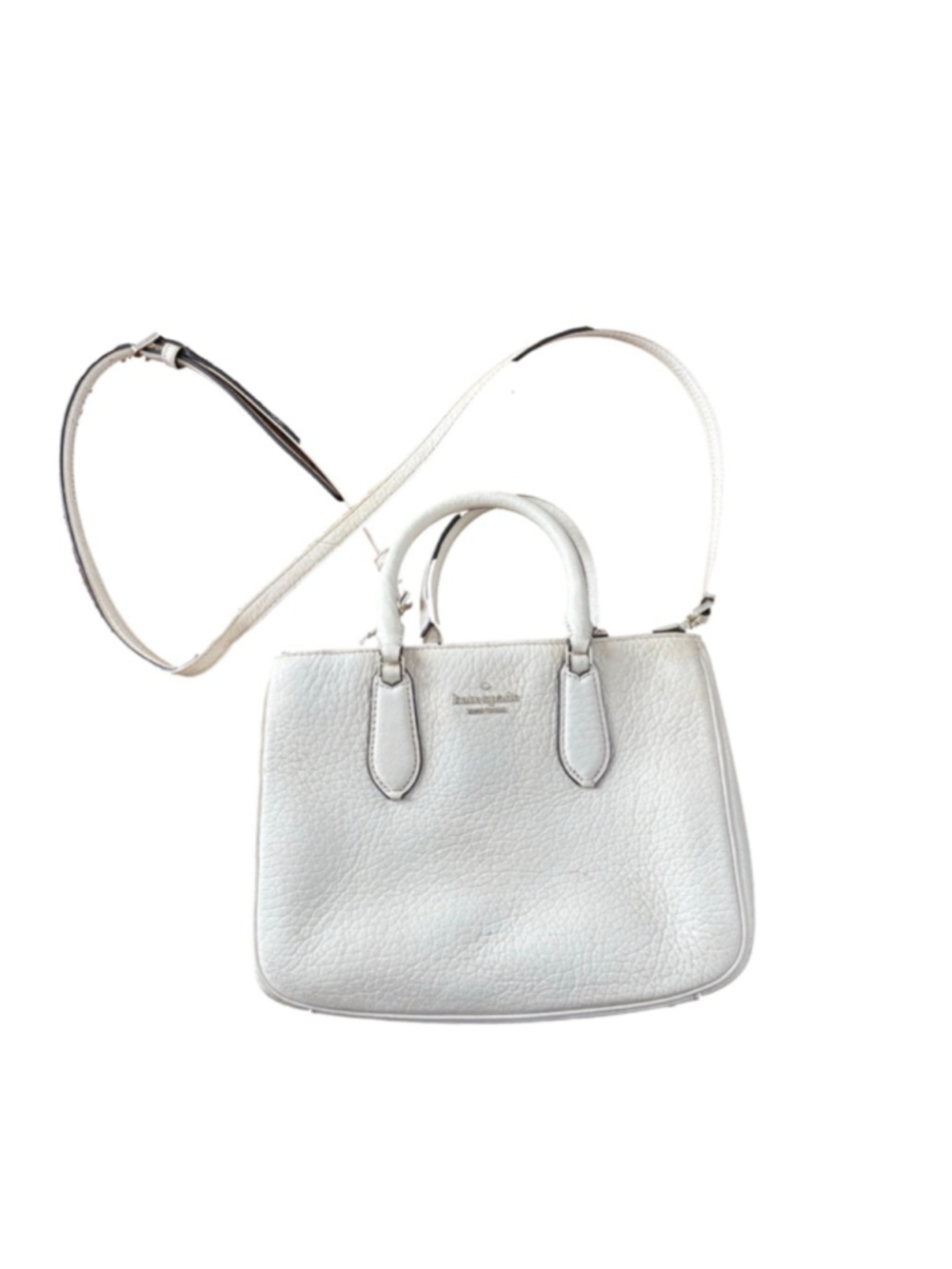 Women's Kate Spade White Leather Satchel One Size - Picture 1 of 7